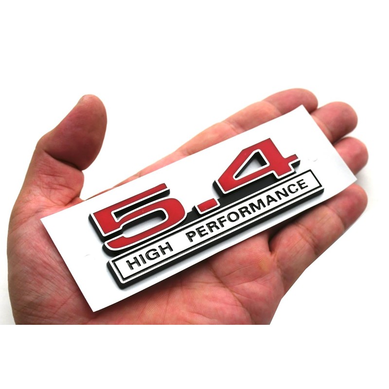 2pcs 5.4L Liter High Performance Badge V6 Engine Emblems Badge