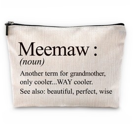 Sufamb Gigi Grandma Makeup Bag - Mother's Day & Birthday Gift, Small Cosmetic Bag for Purse, meemaw