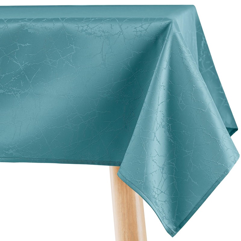 Filumi Tablecloth 120 x 220 cm Blue Washable for Indoor