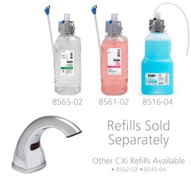 Gojo GOJ852001 - CXi Touch-Free Counter Mount Foam Soap Dispenser, 1500mL/ 2300mL, Chrome