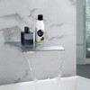 AZOS Waterfall Bath Spout Wall Mount Tub Filler Brass Waterfall