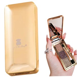 Paleta de sombras de ojos con purpurina 3 colores con pigmentos brillantes paleta cosmética brillo larga duración y alta pigmentación set maquillaje r