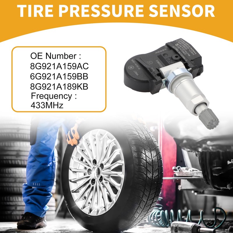 Partuto Tire Pressure Sensor No.8G921A159AC TPMS Sensor for Ford S-Max