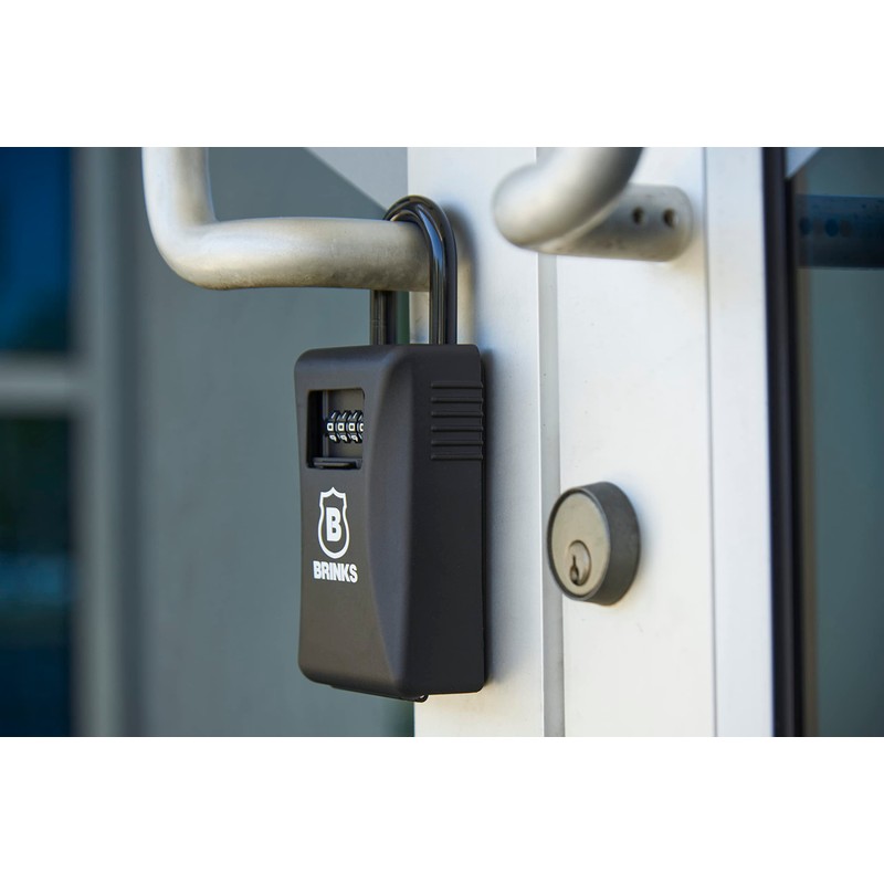 BRINKS - 79mm Outdoor Lock Box - 4-Dial Resettable Combination