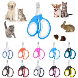 Lemecima 20 Pcs Cat Nail Clipper Bulk Kitten Claw Trimmer Pet Nail Cutter Claw Care for Cats, Kittens, Bunny, Puppy, Rabbit, Gatos, and More