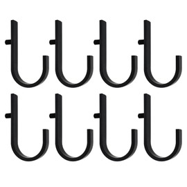 G GENLEAS 8pcs Storage Shed Hooks J Shaped Tool Hooks for Suncast/Craftsman Shed, Premium Plastic Garden and Garage Storage Shed Accessories(8J)