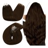 Ugeat Extensiones Cabello Real 16in 50pz 50gr Marrón Oscuro