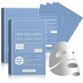 10 Piezas Mascarilla Bio-Colágeno, Biodance Collagen Mask, Minimiza los Poros Mejora la Elasticidad, Mascarillas Faciales para Reafirmación del Rostro