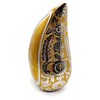 Golden Teardrop Urns for Human Ashes, Funeral Cremation Urn with