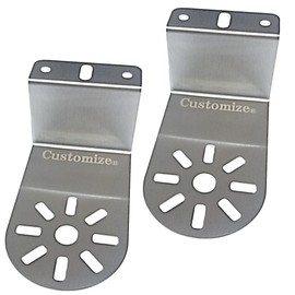 Marker Lamp Stay, Track Supplies, Marker Stay, Z-Shaped Stay, 45° Angle Mountable, Stainless Steel, 2, 4, 6, 8, 10, Set of 2