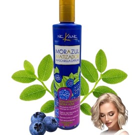 Champú Morado Nekane - Champú Matizador Para Cabello Rubio Platino, 280 Ml - Realza El Brillo Y Neutraliza Los Tonos Cobrizos Para Un Resultado Vibrante Y De Tonos Fríos.