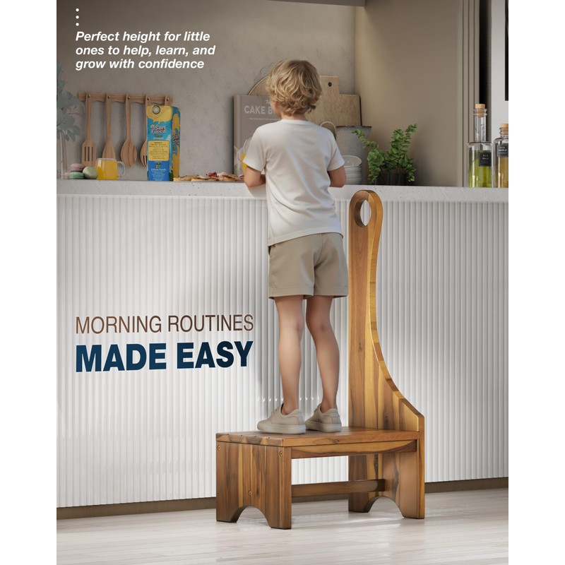 Premium Step Stool with Handle for Adults, Elderly & Seniors,