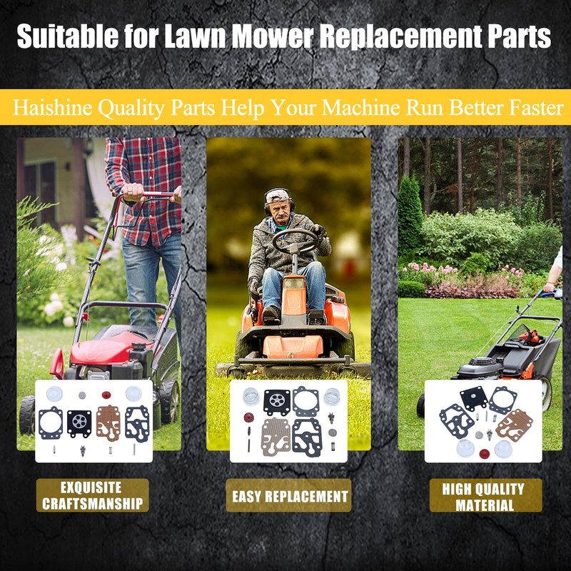 Haishine Carburetor Carb Repair Kit Primer Bulb Valve for GX35