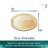 Planet Pantry Disposable Palm leaf Oval Serving Tray Wooden Bamboo-Like