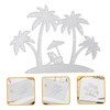 Anneome Beach Themed Metal Cutting Die Coconut Tree Embossing Mold