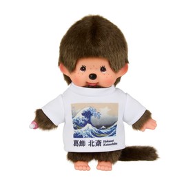 Sekiguchi Monchhichi Plush Art Damon! Chichi Boy, 36 Views of Fugaku, Great Wave Off Kanagawa, Monchhichi SEKIGUCHI
