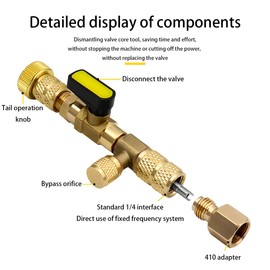 CGEAMDY 13 Stücke Ventilkern-Entferner-Installationswerkzeug, Ventilkern-Entferner/Installateur, Klimaanlagen-Ventilschieber-Entferner, Klimaanlagen-Ventilkernnadeln Schnellwechsel-Entfernungswerkzeug