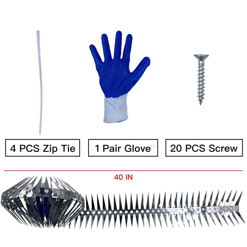 Squirrel Baffle Spikes, Squirrel Deterrent Bird Spikes Effectively Avoid Squirrels,