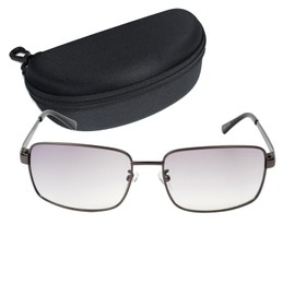 Captain Stag CS-001-3-EH-72 Men's Sunglasses with Sunglasses Case, Metal Frame, Gunmetal