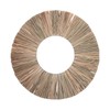 Wall Mirror Make Up Tapestry Decorative Grass Woven Round Hanging