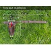 Garden Tool Belt, Handmade Premium Leather with Pouches Pockets Holster