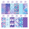 24Bögen Doppelseitiges Meerjungfrau Scrapbook Papier, Designpapier Motivpapier für Scrapbooking, Basteln,