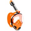 LITTLEJSY Snorkel Mask Full Face Snorkel Equipment with Camera Mount,