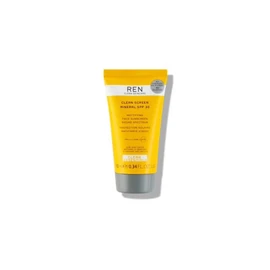 REN Clean Skincare Clean Screen SPF30, Mattifying Face Sunscreen, for Sensitive Skin, Travel Size 10ml