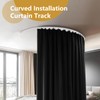 MaKefeile Bendable Ceiling Curtain Track Ceilings Mount or Wall Mounted
