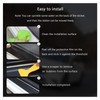 Dickno 4 PCS Car Door Sill Protector, 3D Carbon Fiber