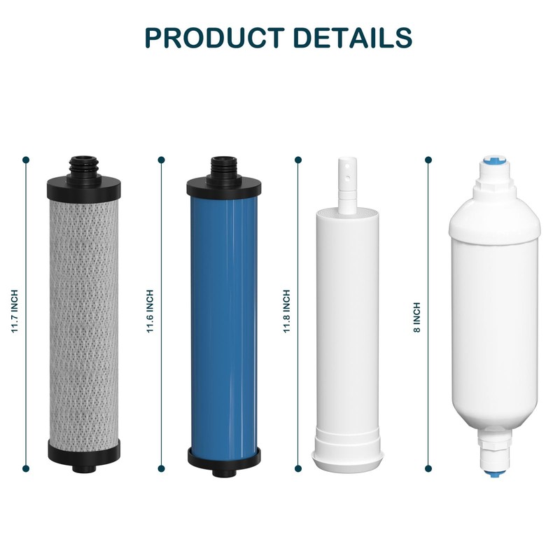 Water Replacement Filter Set with Membrane Compatible with Microline 435