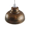 New Curvy Style Metal Lampshade Bulb Cover Lampshade (Brushed Copper)