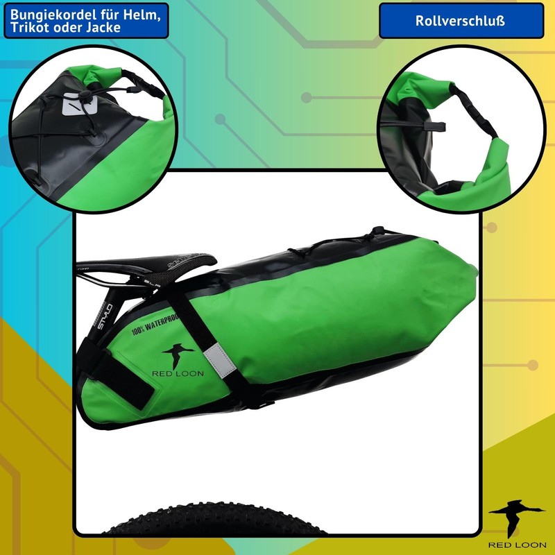 Red Loon Bicycle Saddle Bag Bicycle Seat Bag Backloader Bike