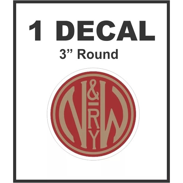 Norfolk and Western Railway RY Railroad Rail Road Decal Lionel