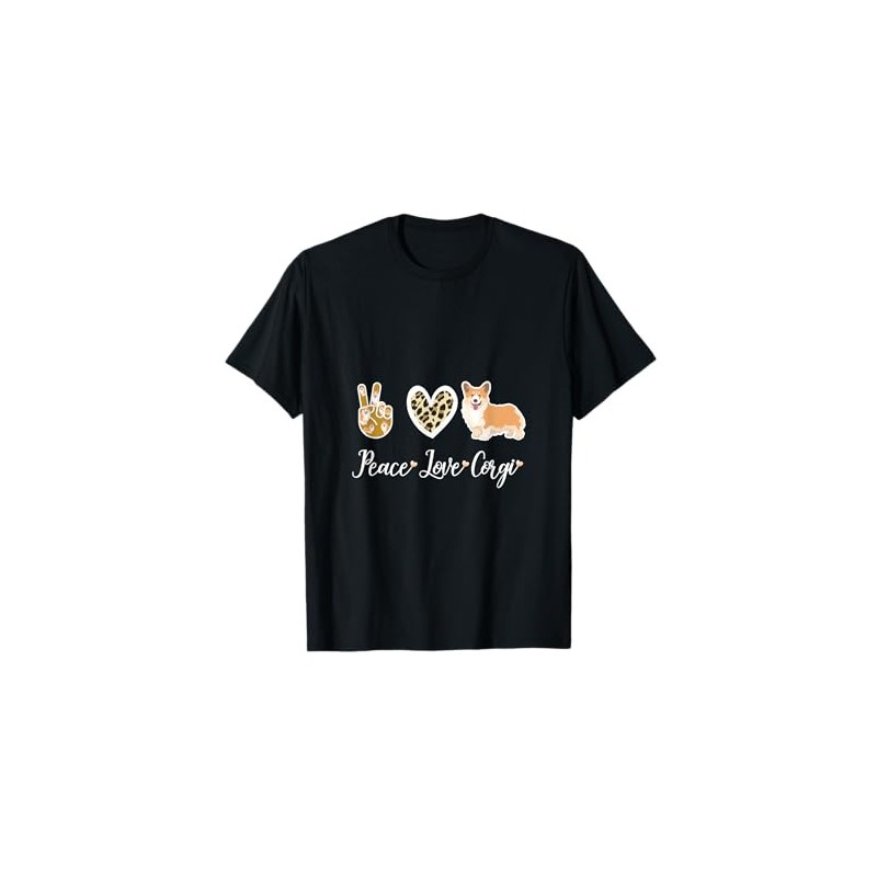 Peace Love Corgi Cute dog lovers tee for corgi Owners