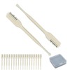 FUGSHIYI Nose Hair Cutter, Nasal Hair Cutter, Nickel, Manual, 20