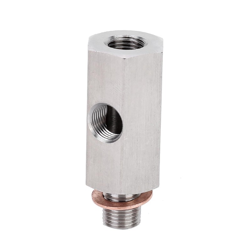 Suuonee Turbo Pressure Adapter Turbo Adapter Oil Pressure Sensor Tee