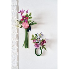 Tokyodo FM000414-009 Artificial Flowers MAGIQ Prime Dahlia Pick Orange, Flower Diameter 3.5 x 8.3 inches (9 x 21 cm)