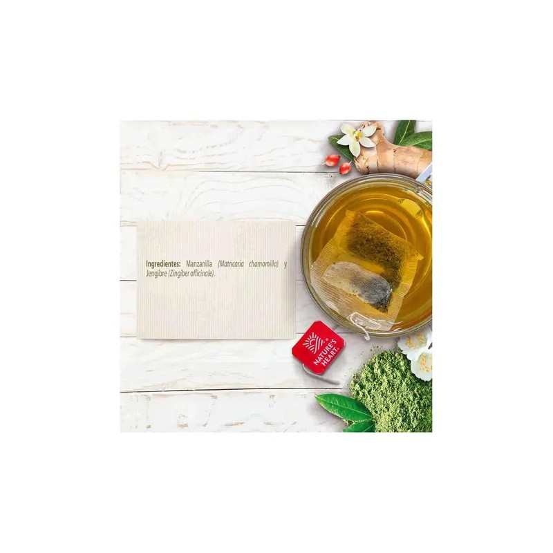 Té Manzanilla Y Jengibre X20 Sobres 30g Nature's Heart