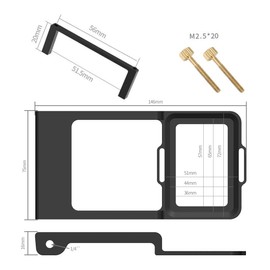 CS PRIORITY Handheld Gimbal Vertical Switch Adapter Mount Plate Kit 1/4" Counterweight Compatible with Action 5pro (Set C)