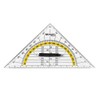 Westcott Set Square, Plastic, 14 cm, Transparent, Other Styles Available