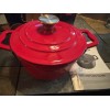 CHEFELECT NEW - CAST IRON PORCELAIN ENAMEL 3 QT DUTCH