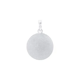 Amor Motif pendant, 925 sterling silver, unisex women's and men's pendant, 2.4 cm, silver, Yin & Yang, comes in jewellery gift box, 2023060, Sterling Silver, No Gemstone