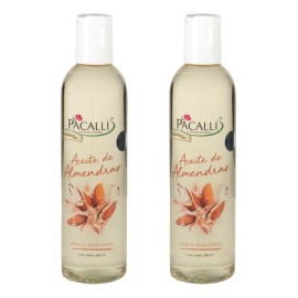 Aceite Puro de Almendras PACALLI 2 Pack para el Cuidado Completo de Piel y Cabello 265 ml por pieza