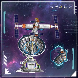 BDYDT Space Radio Telescope Building Blocks Sets，Ideal Gift for Space Lovers，Radio Telescope Building Blocks Set for Exploring Space（1053PCS）-Toys Gifts for Adult