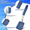 Elesunory 4 pcs Silicone Spatula, Heat Resistant Silicone Cookie Spatula