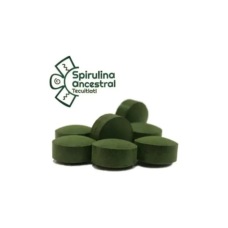 Alga Spirulina Máxima Orgánica Vegan Kosher 500 Tabs