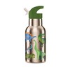 CROCODILE CREEK Dinosaur World Stainless Drinking Bottle 13.5 Ounce, 1