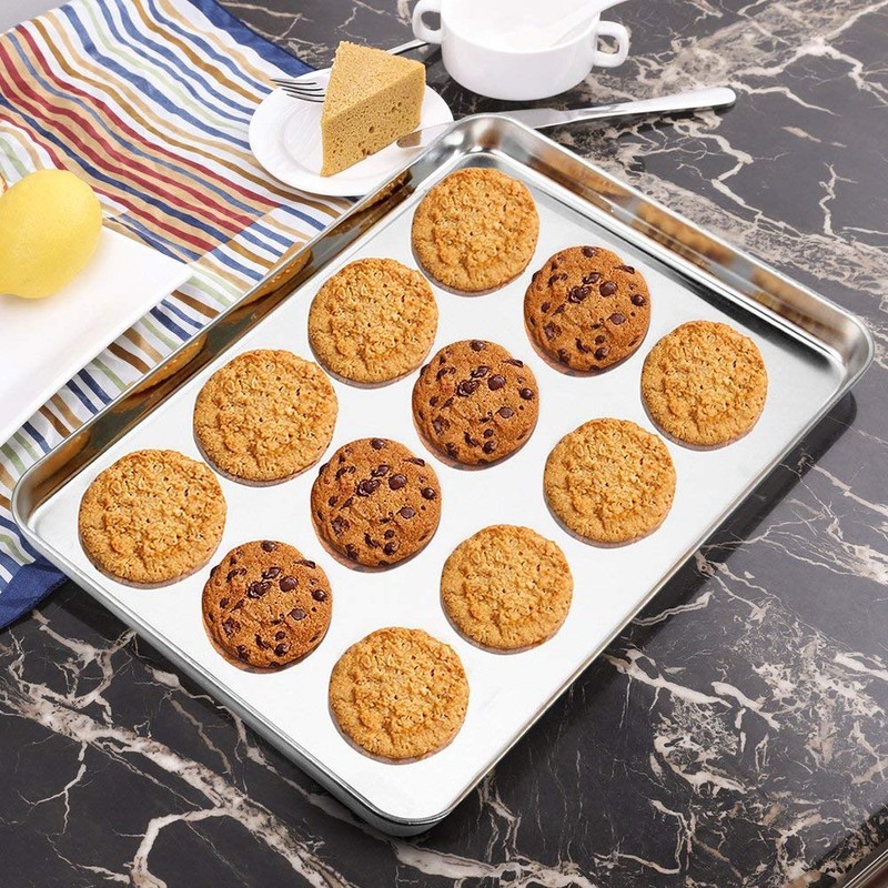 Wildone Baking Sheet with Rack Set [2 Sheets + 2