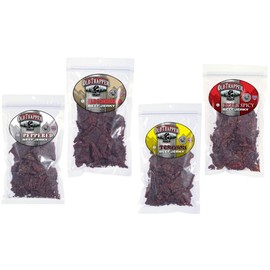 Old Trapper Beef Jerky Peppered, Old Fashioned, Teriyaki, Hot & Spicy 10 oz (4 Variety Pack)